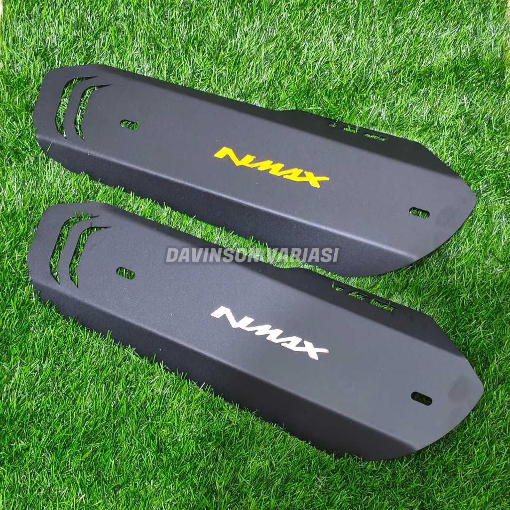Tameng Pelindung Knalpot Yamaha Nmax New 155 2020-2023 Bahan Besi Tebal Tahan Panas Cover Knalpot Nm