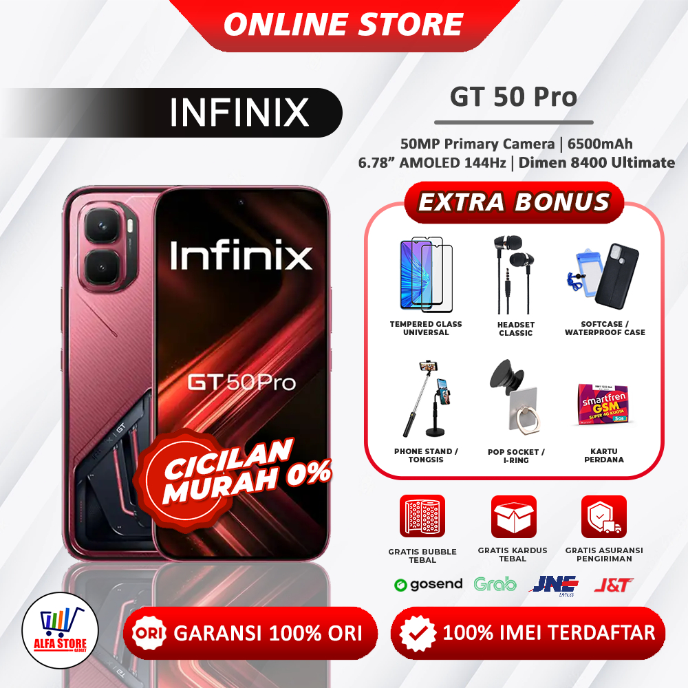 Infinix GT 50 Pro Ram 12/256GB Ram 12/512GB Garansi Resmi
