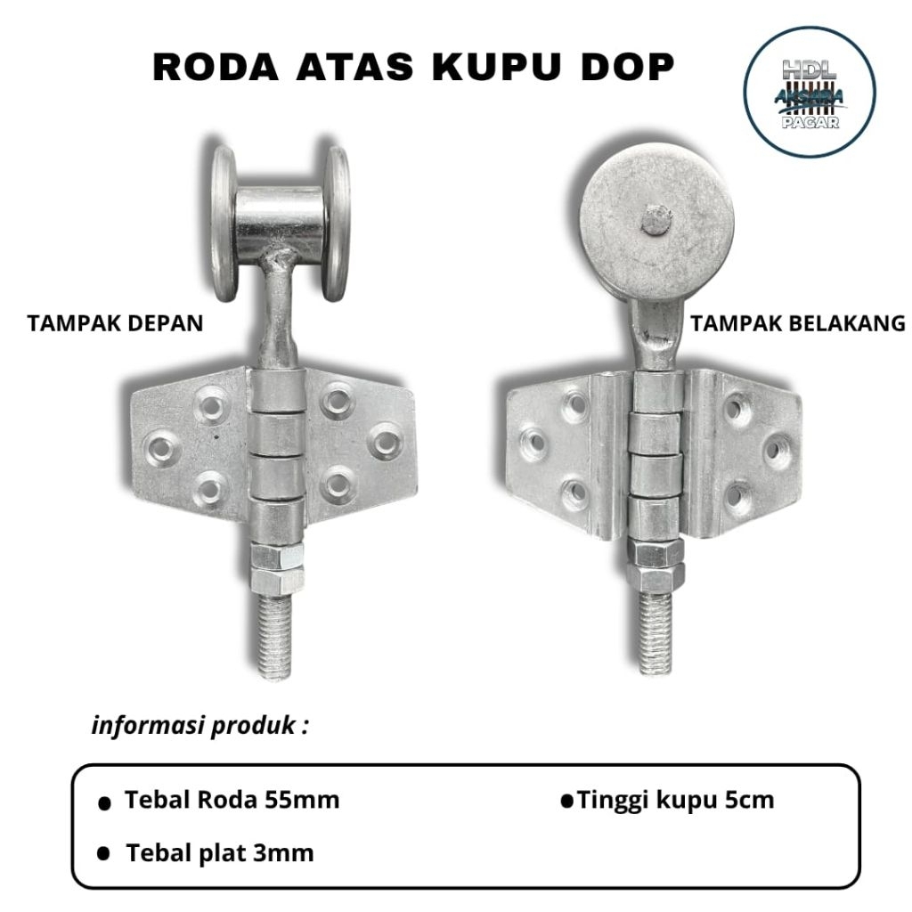 (GROSIR) Roda Atas Kupu Kecil Dop Pintu Henderson Pintu Gebyok // Roda Atas Henderson Pintu Garasi