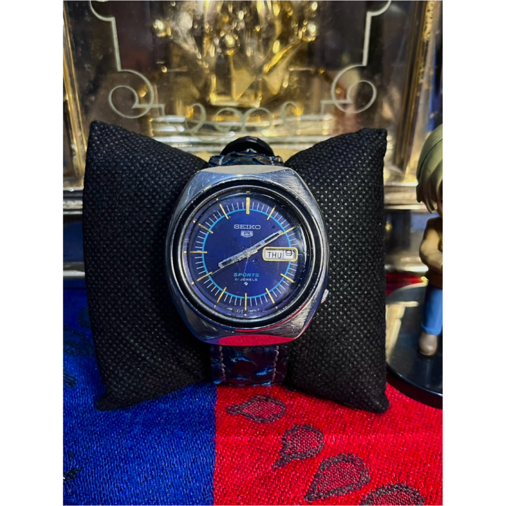Seiko 5 Sports 6319-8070 Blue Dial Vintage