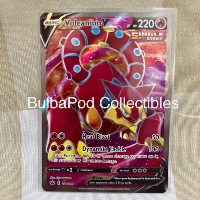 Pokemon TCG English Volcanion V CRE 162/198 SR Chilling Reign