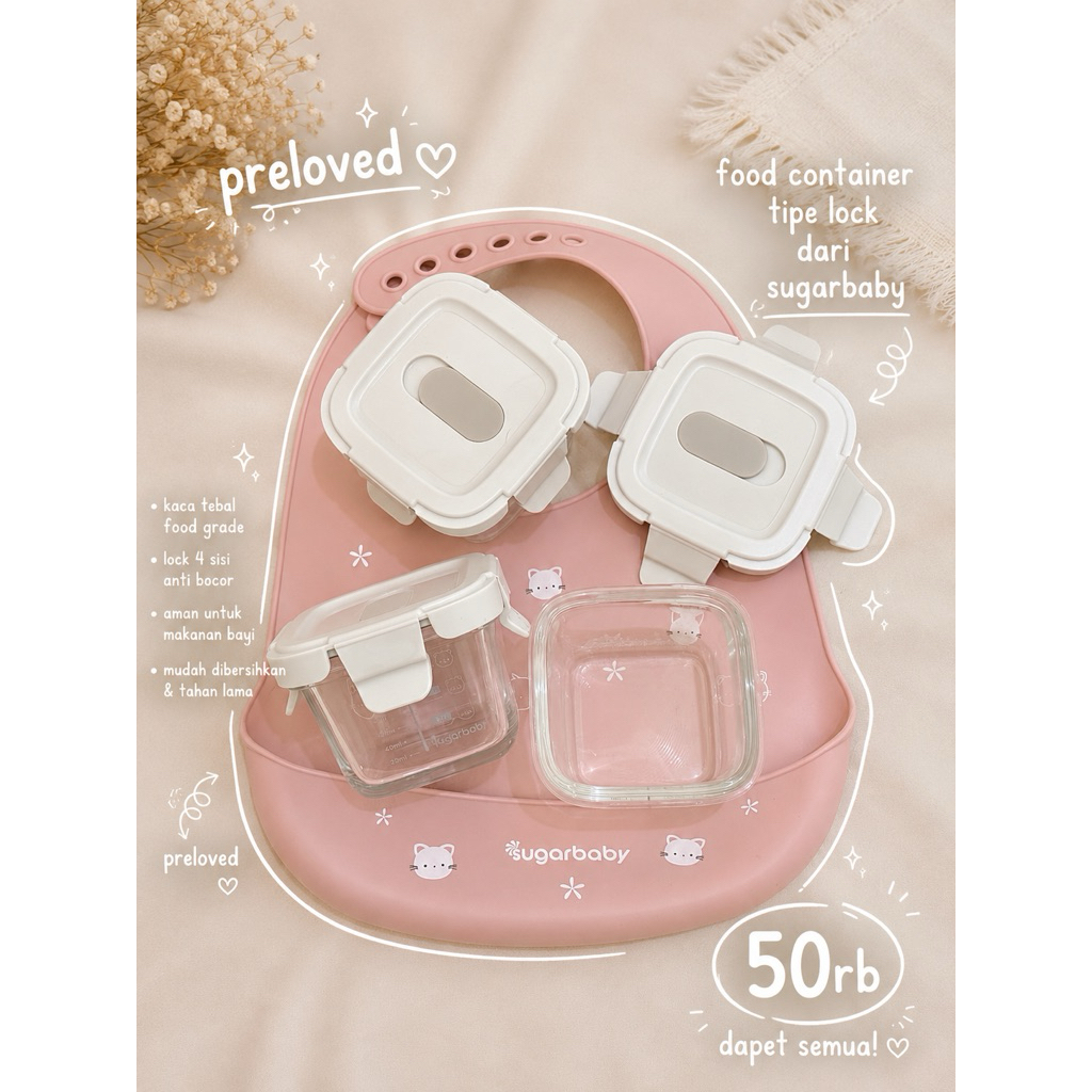 (preloved) 3pcs food container