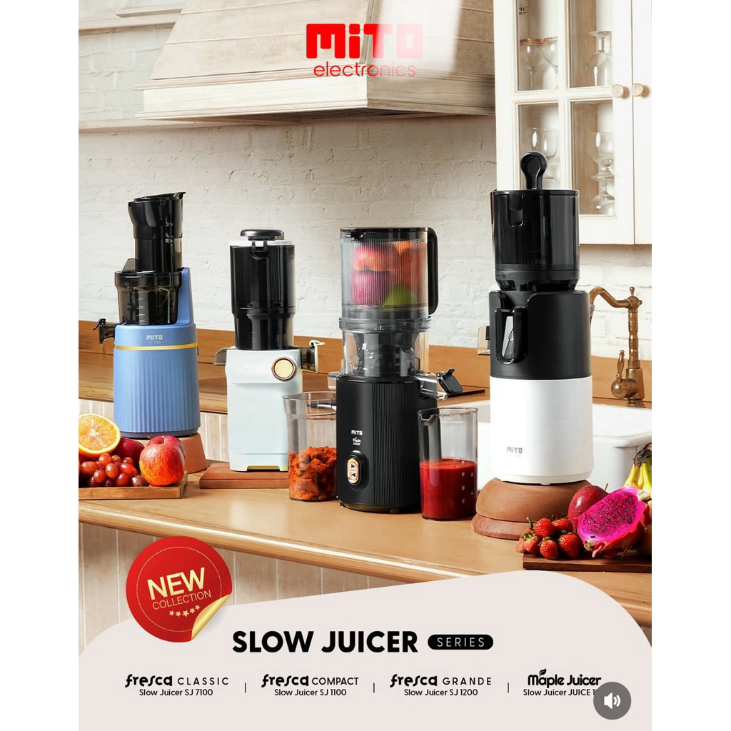 MITO Juicer | Slow Juicer Blender | Maple | Fresca