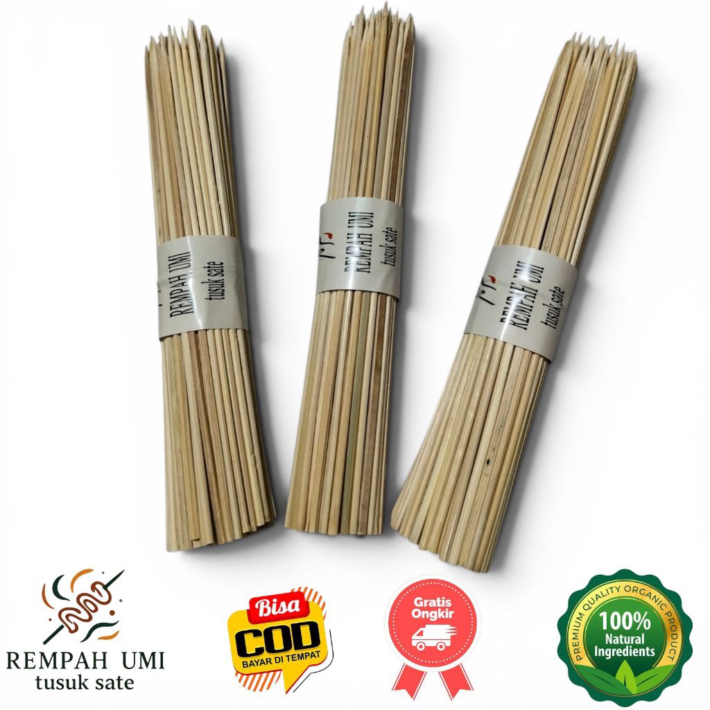 Tusuk sate 100 pcs tajam cocok untuk berbagai daging