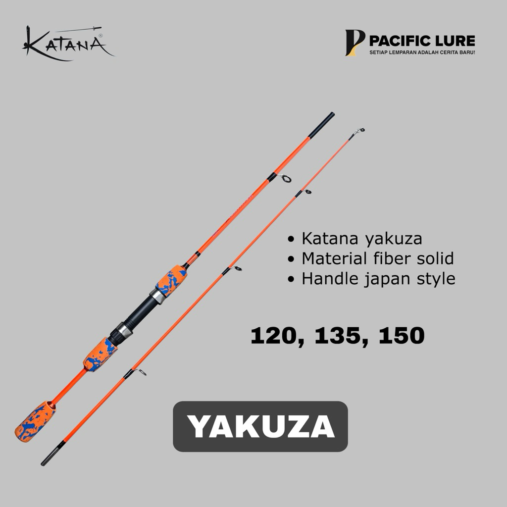 JORAN FIBER SAMBUNG 2 Katana YAKUZA 120cm,135cm,150cm | Fiber solid