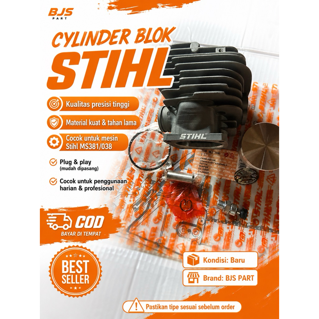 blok Senso Stihl ms381/038 chainsaw gergaji mesin