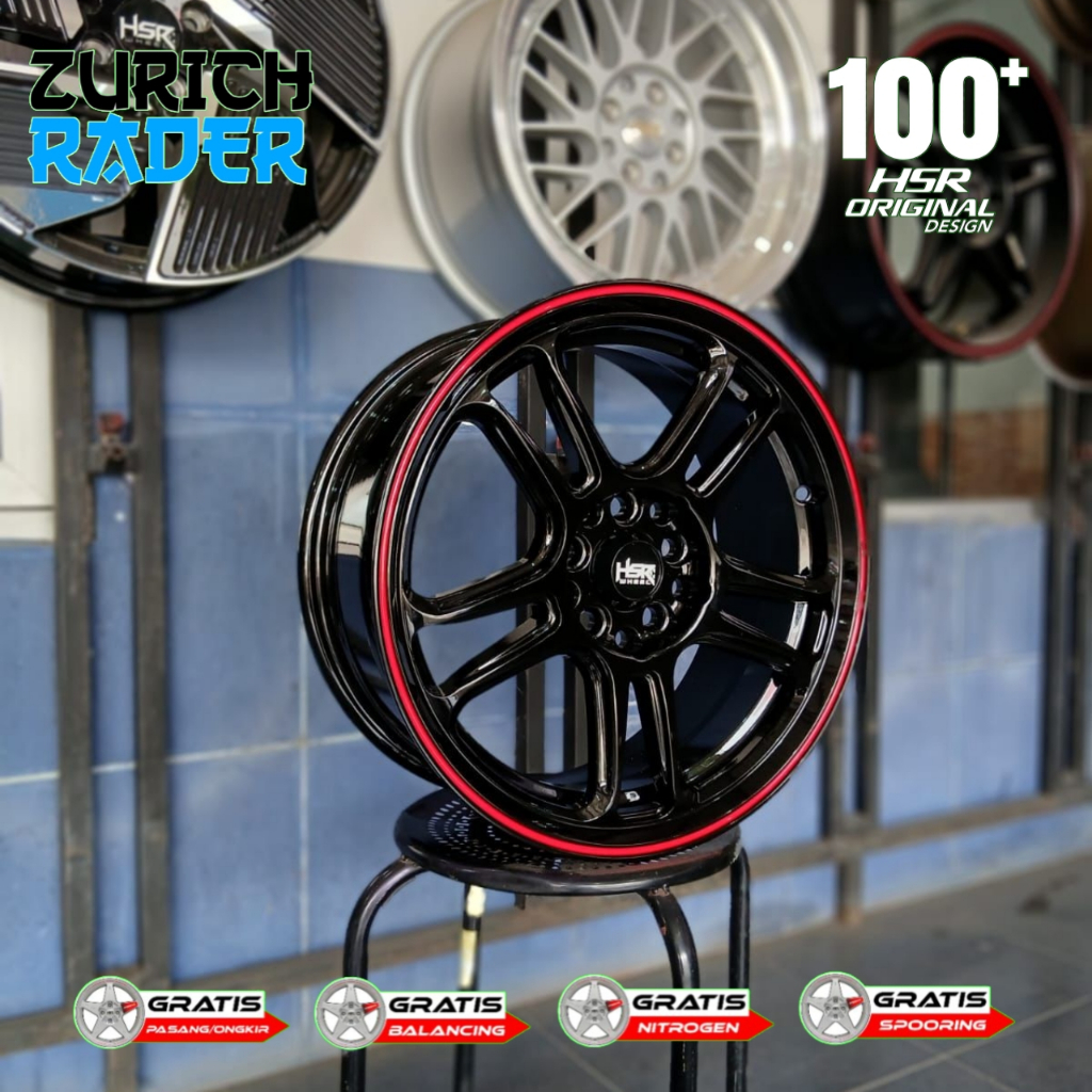 Velg Mobil Ring 16 HSR NX SPO R16 Untuk Brv Xl7 Civic Fd Xpander Rush Ertiga Innova Veloz Xenia New