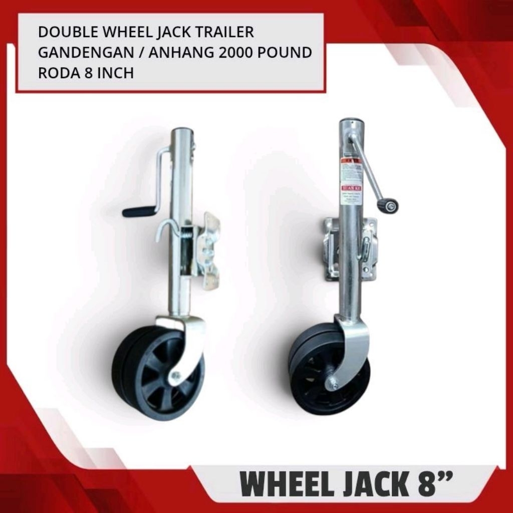 Double Wheel Jack Trailer Anhang 2000 Pound - Jack Stand Camper - Stand Jack Mobil Camper