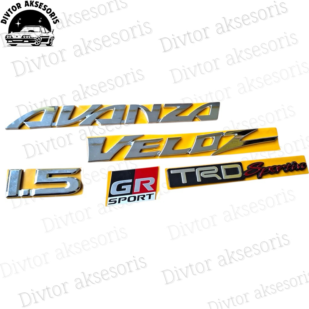 Emblem Avanza Veloz emblem tulisan bagasi belakang avanza Veloz logo lambang bagasi belakang avanza 