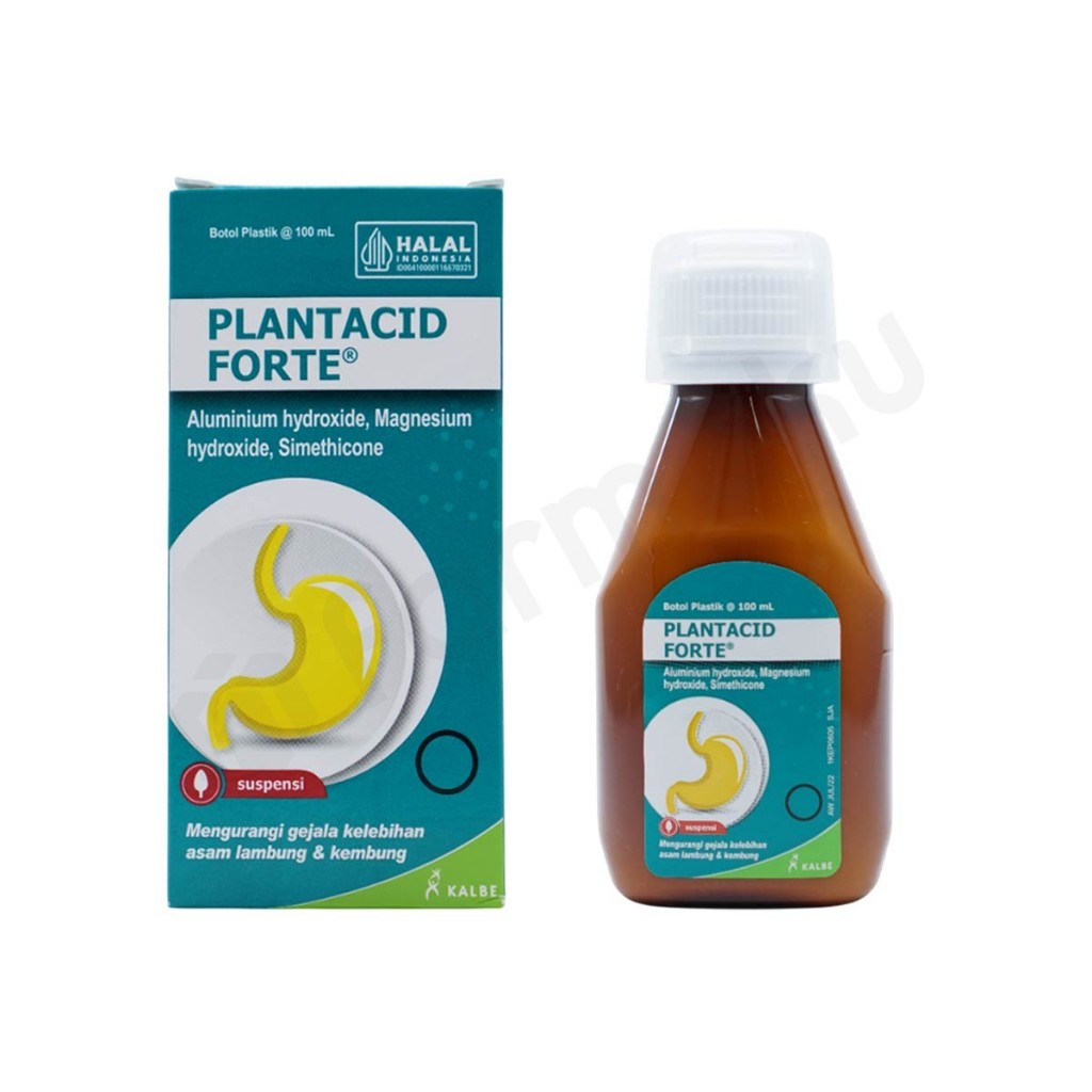 Plantacid Forte Syrup 100 ml asam lambung, tukak lambung,