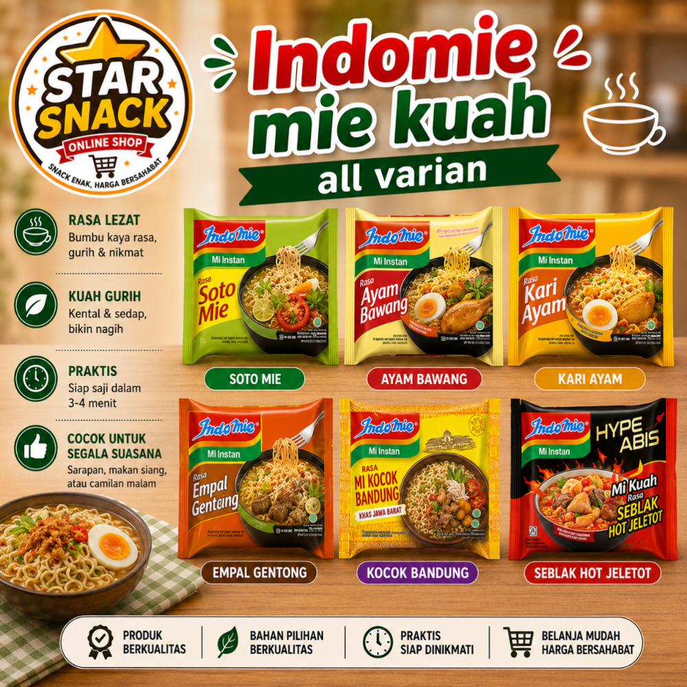MIE INDOMIE KUAH MURAH / MIE INSTAN
