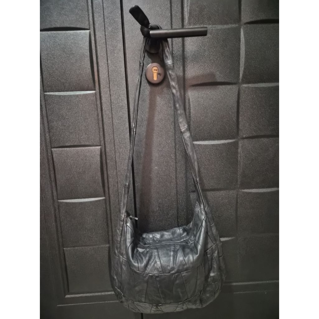 Tas kulit patchwork