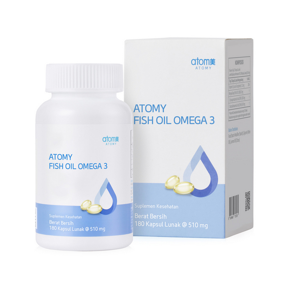 ATOMY FISH OIL OMEGA 3 MINYAK IKAN [ 180 CAPSUL ]