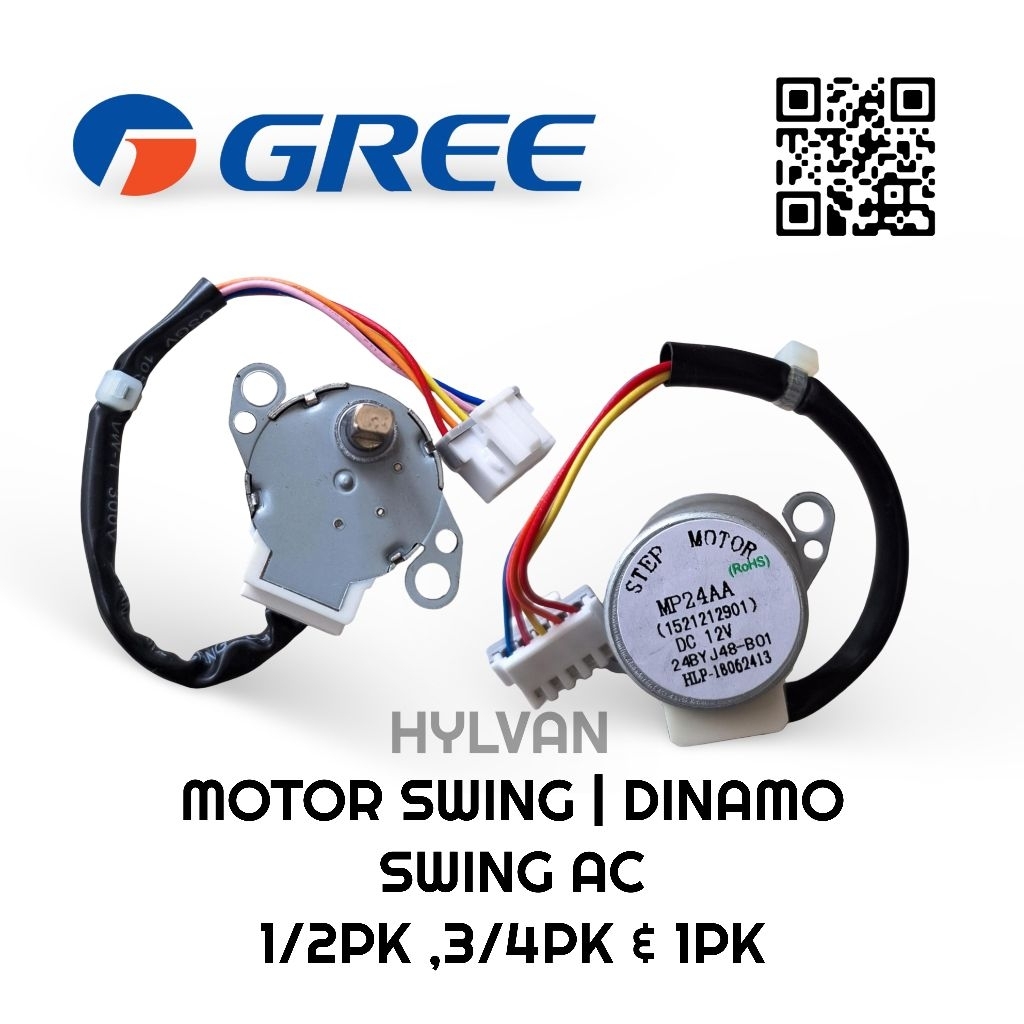 MOTOR SWING AC GREE | DINAMO SWING AC GREE 1/2 - 1PK ORIGINAL
