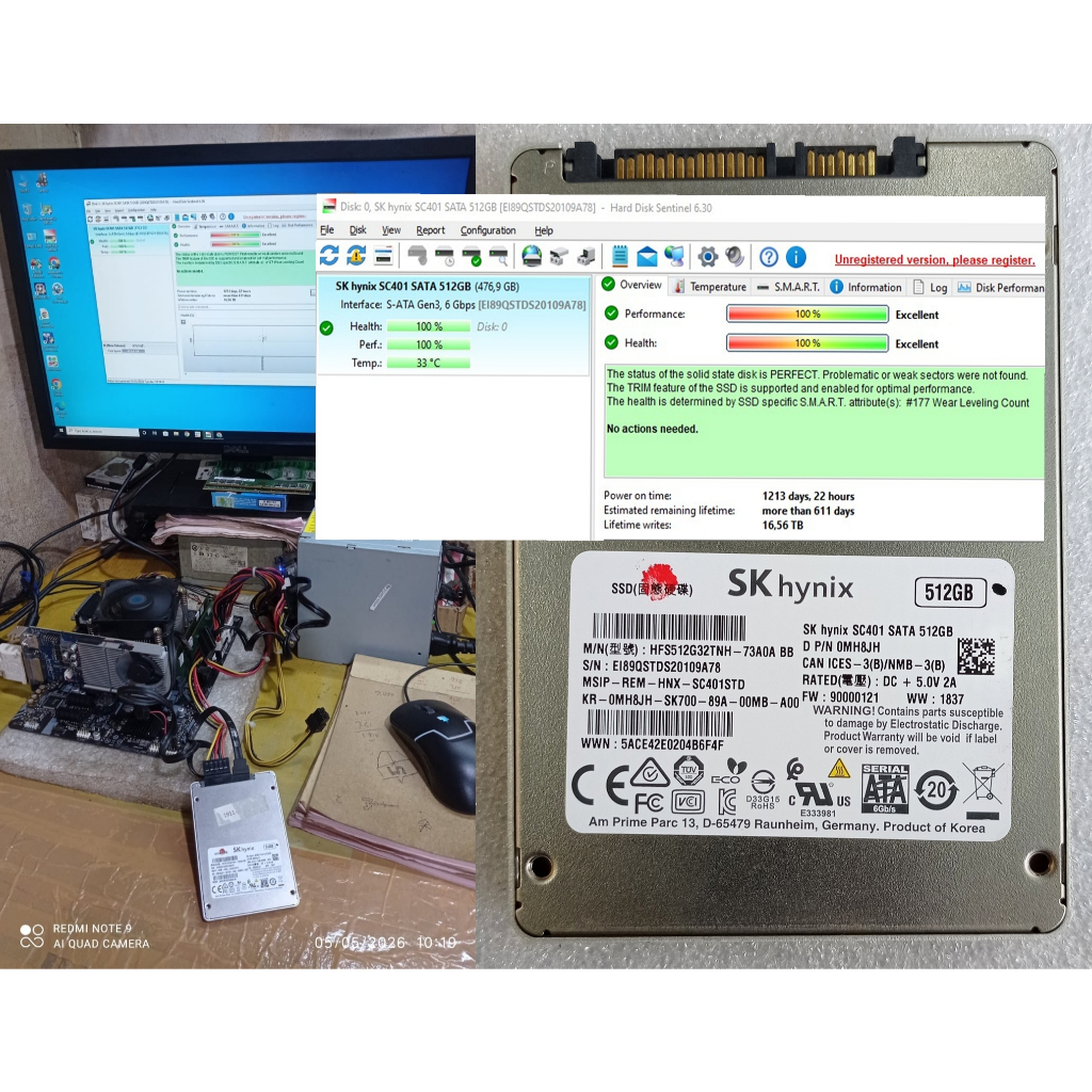 SSD SATA SKHYNIX 512GB