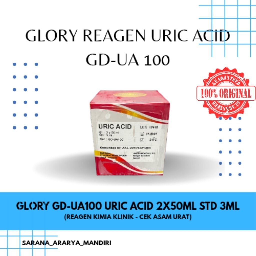 Reagen Glory Diagnostics Uric Acid 2x50 ml