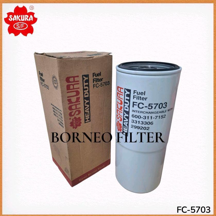 FC-5703 Sakura Fuel Filter SFF0202 JFC-88017 J8621202 FF202 BF596 P550202 299202 3313306 WK12111 BF7