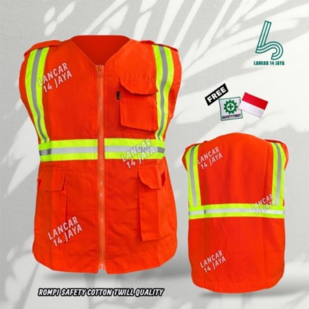 Rompi Tambang Rompi Proyek Rompi Safety Orange