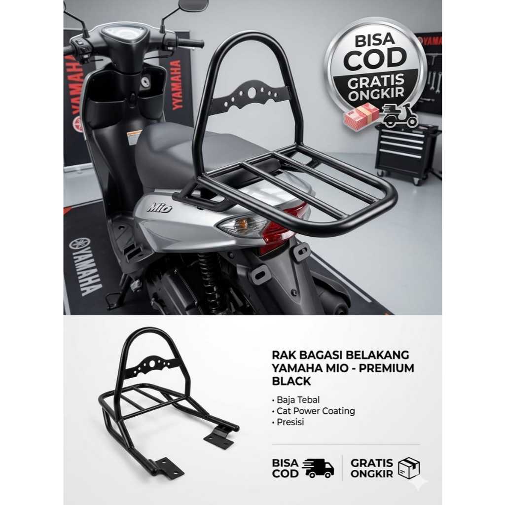 BRACKET SANDARAN JOK MIO GT 125 TANPA BUSA