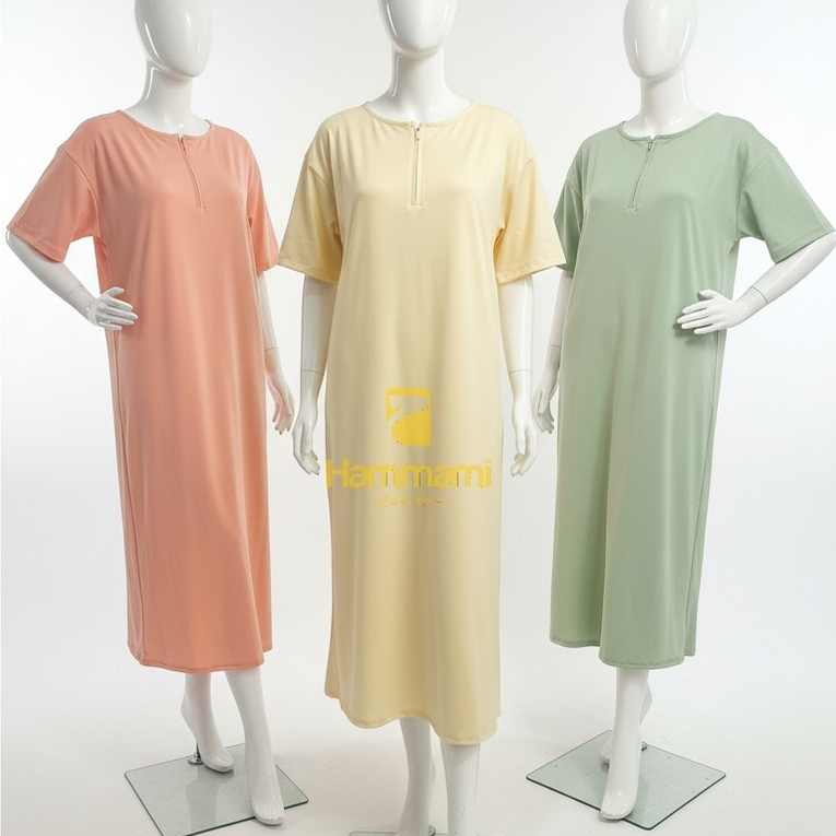 HAYUSI - Daster Alaya Panjang Busui Jersey Zoya