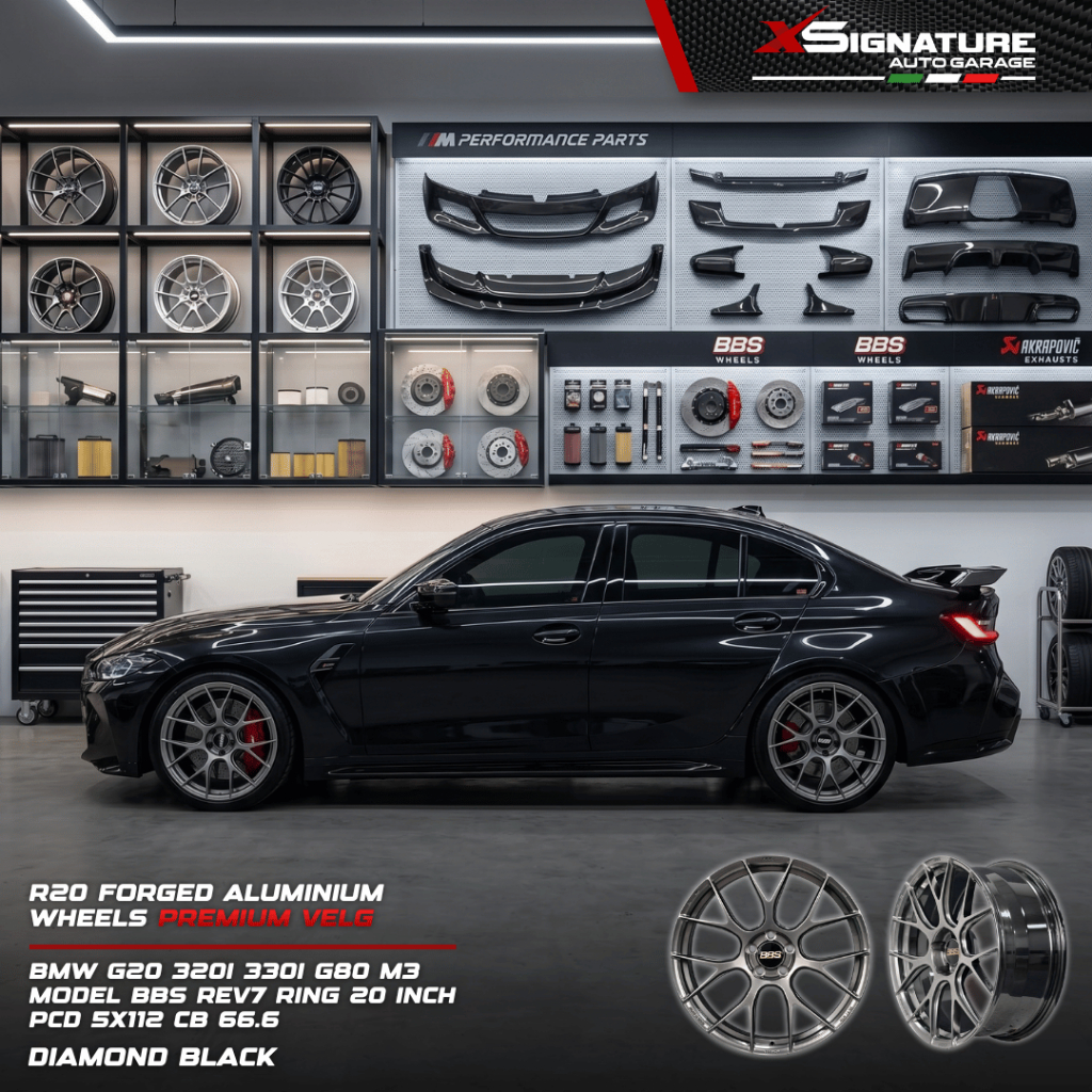 R20 FORGED ALUMINIUM WHEELS PREMIUM VELG PLUG & PLAY BMW G20 320I 330I G80 M3 MODEL BBS REV7 RING 20