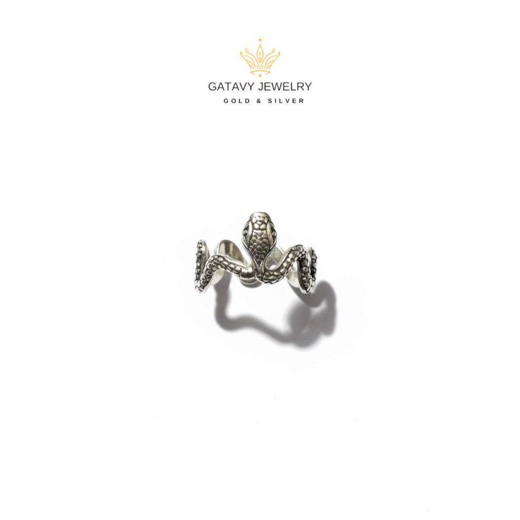 Cincin Bali Perak Asli 925 Motif Ular