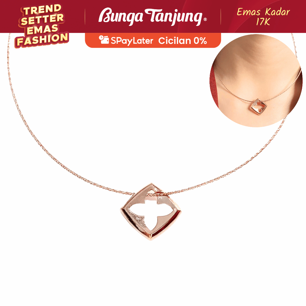 KALUNG CHOKER CLEA - EMAS 17K - BUNGA TANJUNG GOLD