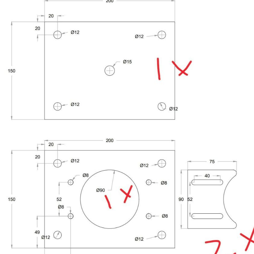 Besi Plat 8mm Potongan Custom Paket (3model)