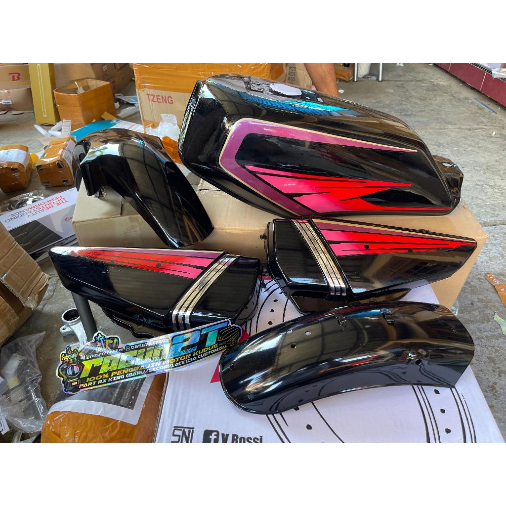 COVER BOK DOP AKI OLSAM RX KING RX KING STRIPING LIST EMBLEM MERAH 1995/1996 GRESS BARU BUKAN ORIGIN