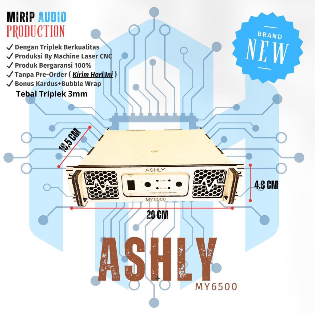 Miniatur Box Power Ampli ASHLY