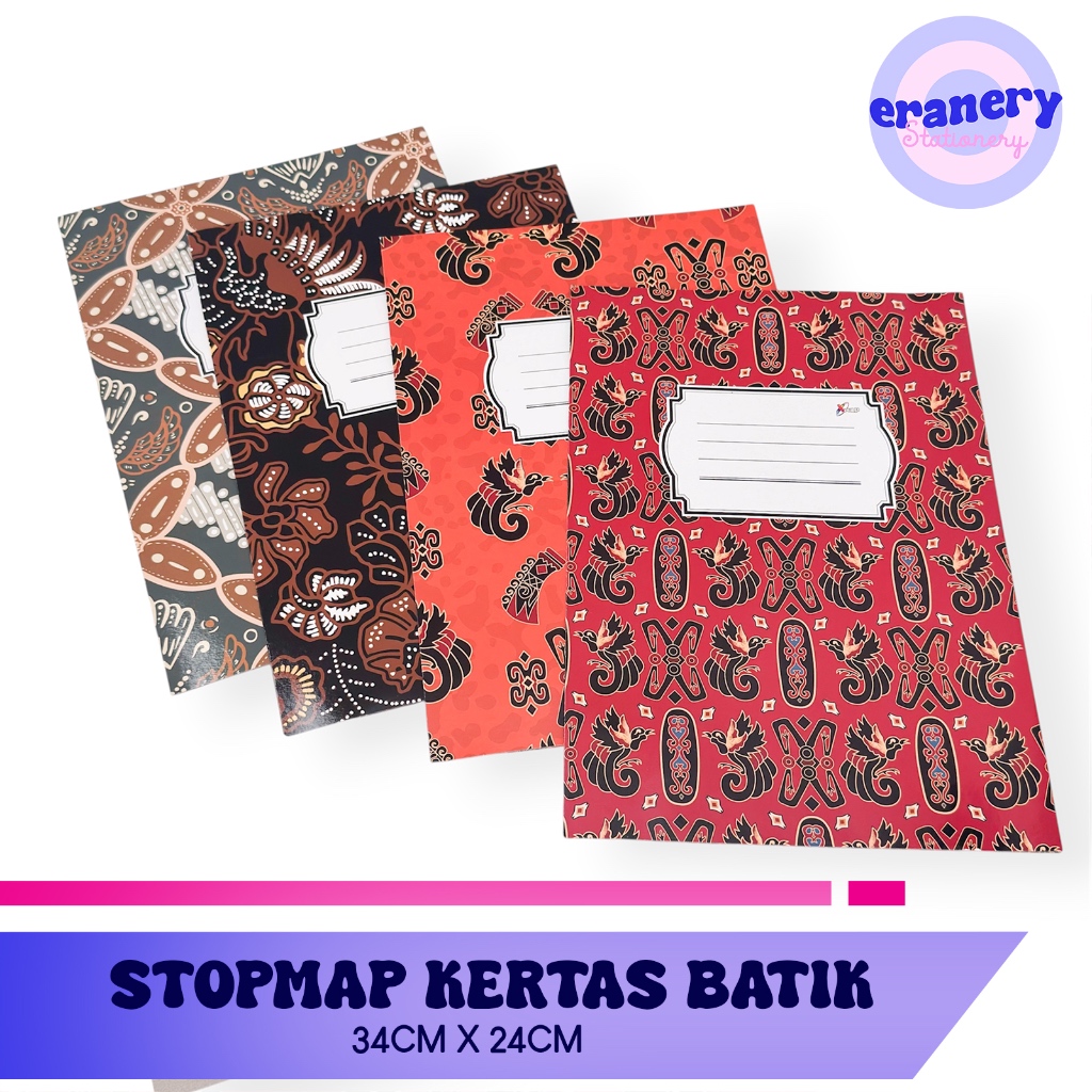 MAP KERTAS MOTIF BATIK GLOSSY / STOPMAP BATIK GLOSSY PREMIUM