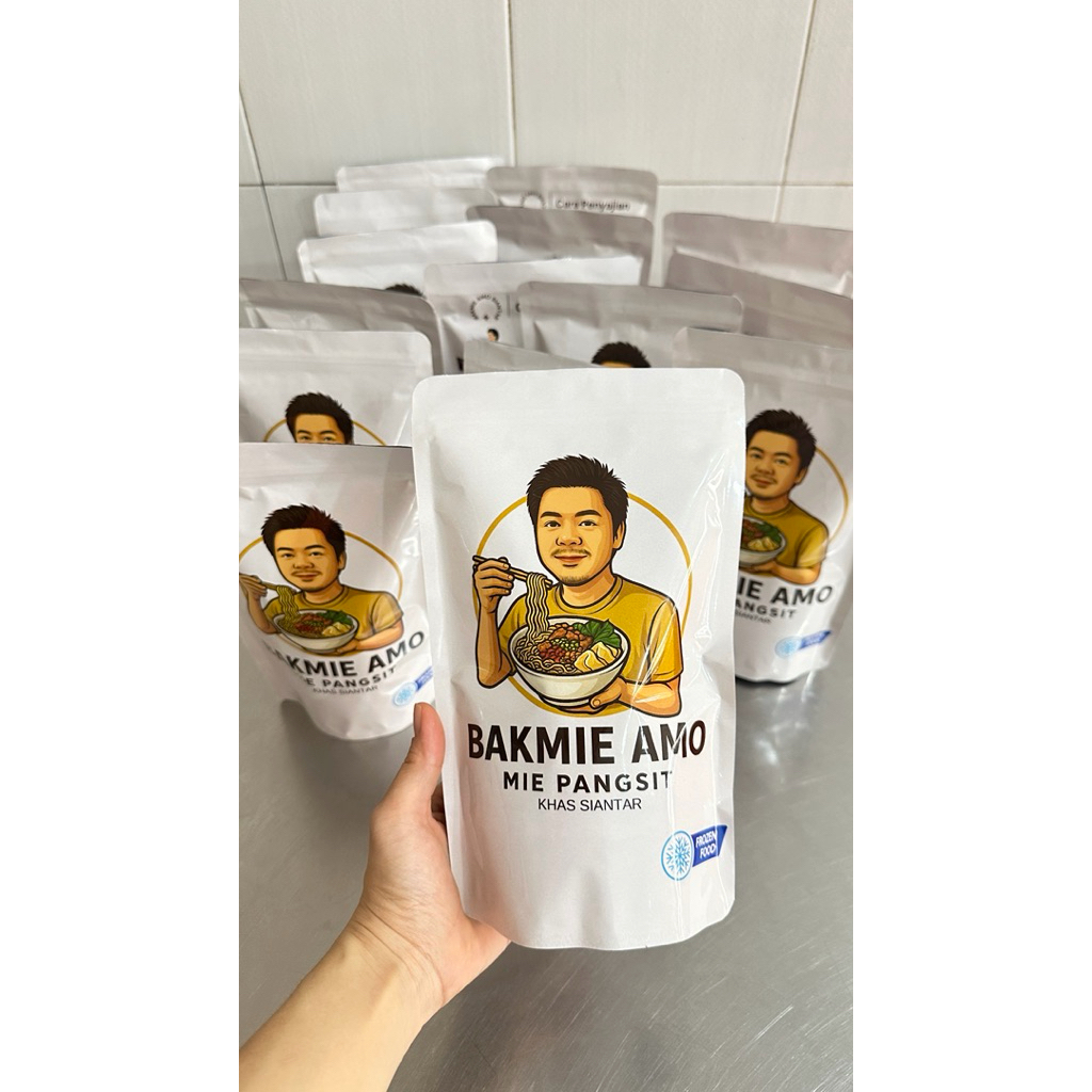3pack Bakmie Amo Frozen (Mie pangsit khas SIANTAR)