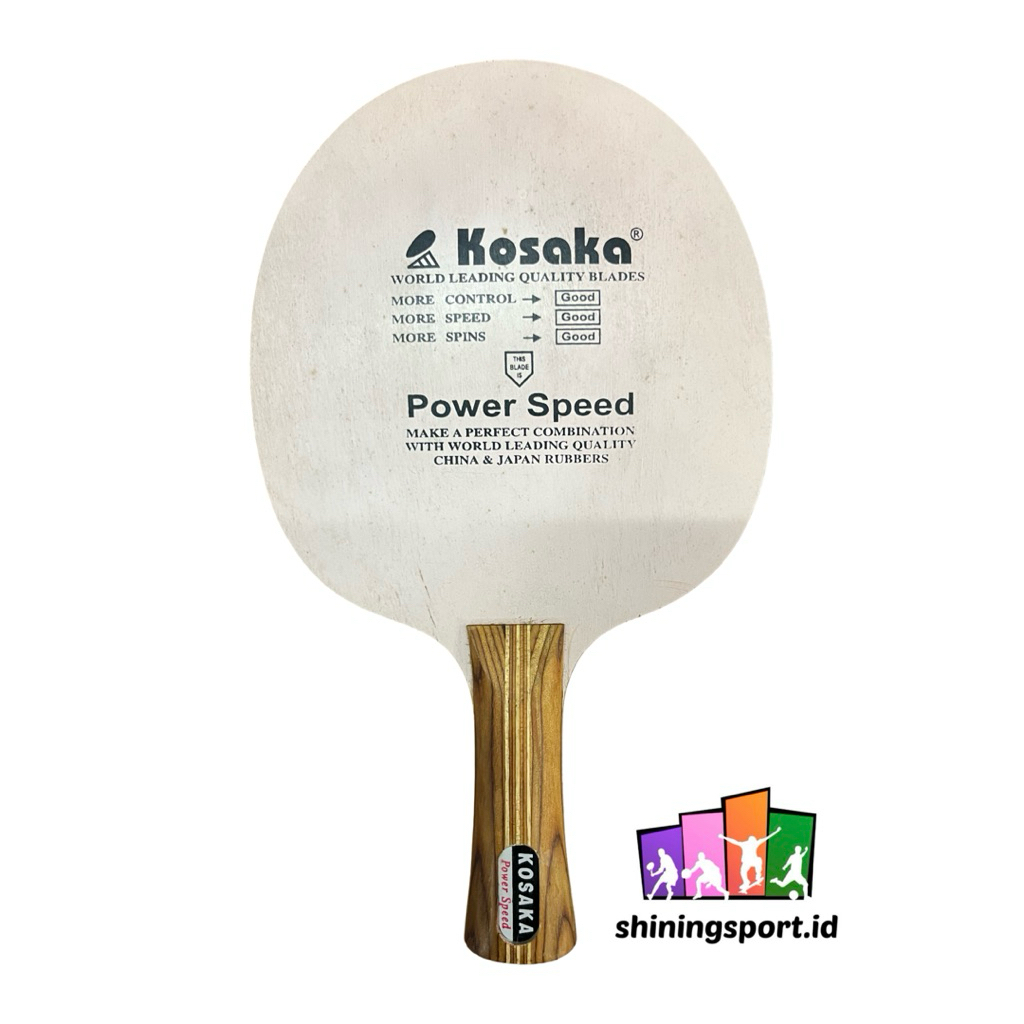 Kayu Bet Pingpong Tennis Meja Standar ITTF Kosaka Power Speed 100% Original