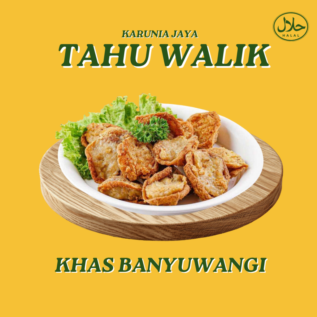 Tahu Walik Crispy Isi 10 Pcs - Tahu Walik Mentah Frozen, Khas Banyuwangi, Tahu Daging Ayam, Gurih, G