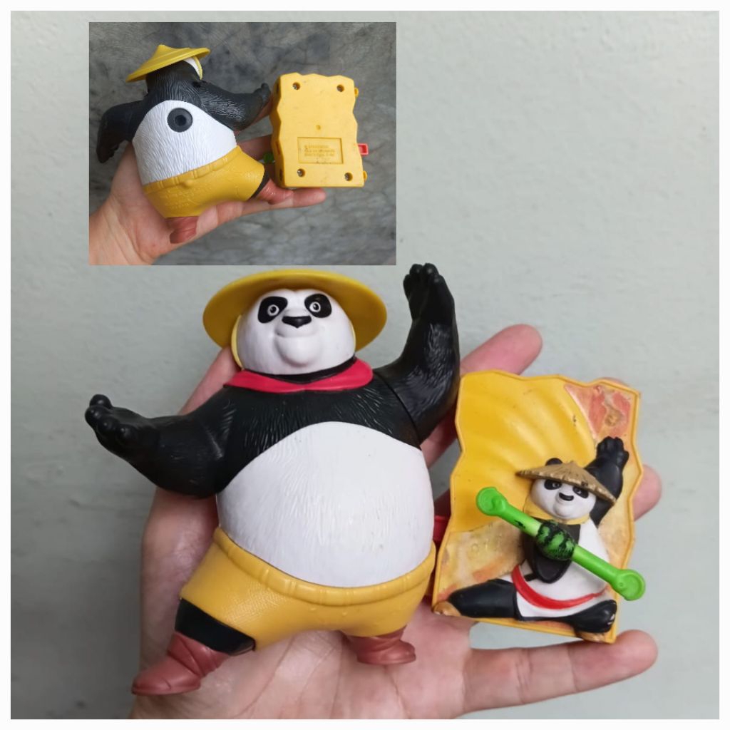 Mainan figure Kungfu Panda set 2pc Original McDonald Dreamworks LLC