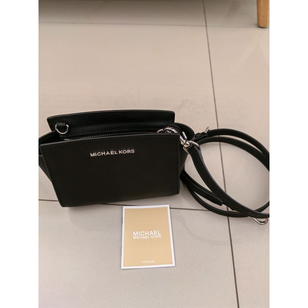 Preloved MK mini selma crossbody black