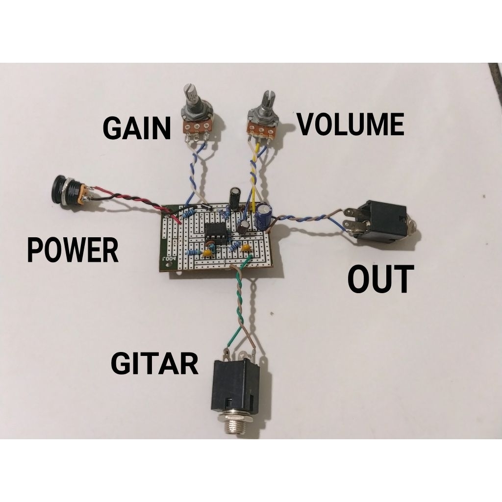 Kit efek gitar overdrive DOD YJM 308