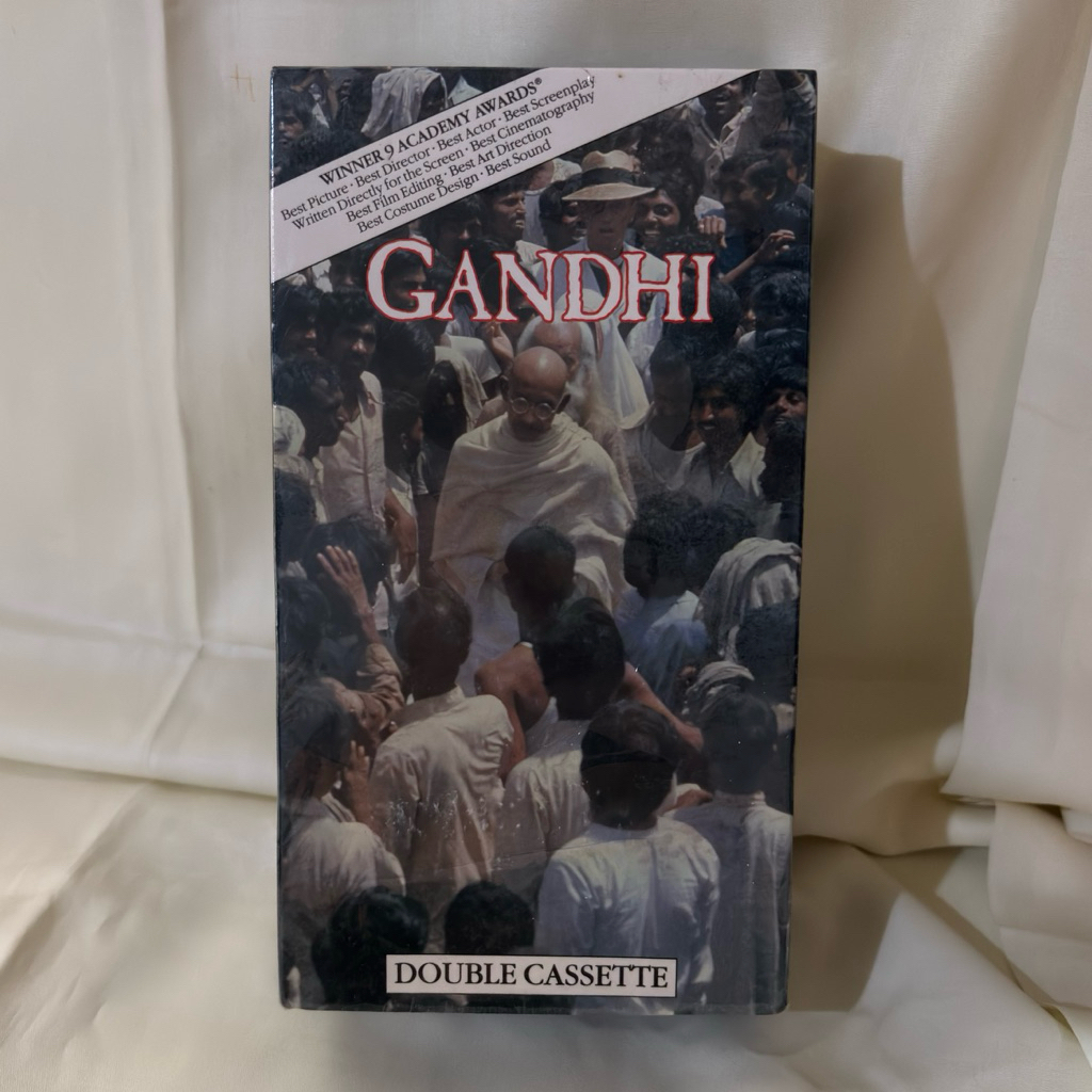 Kaset tape VHS Gandhi double cassette