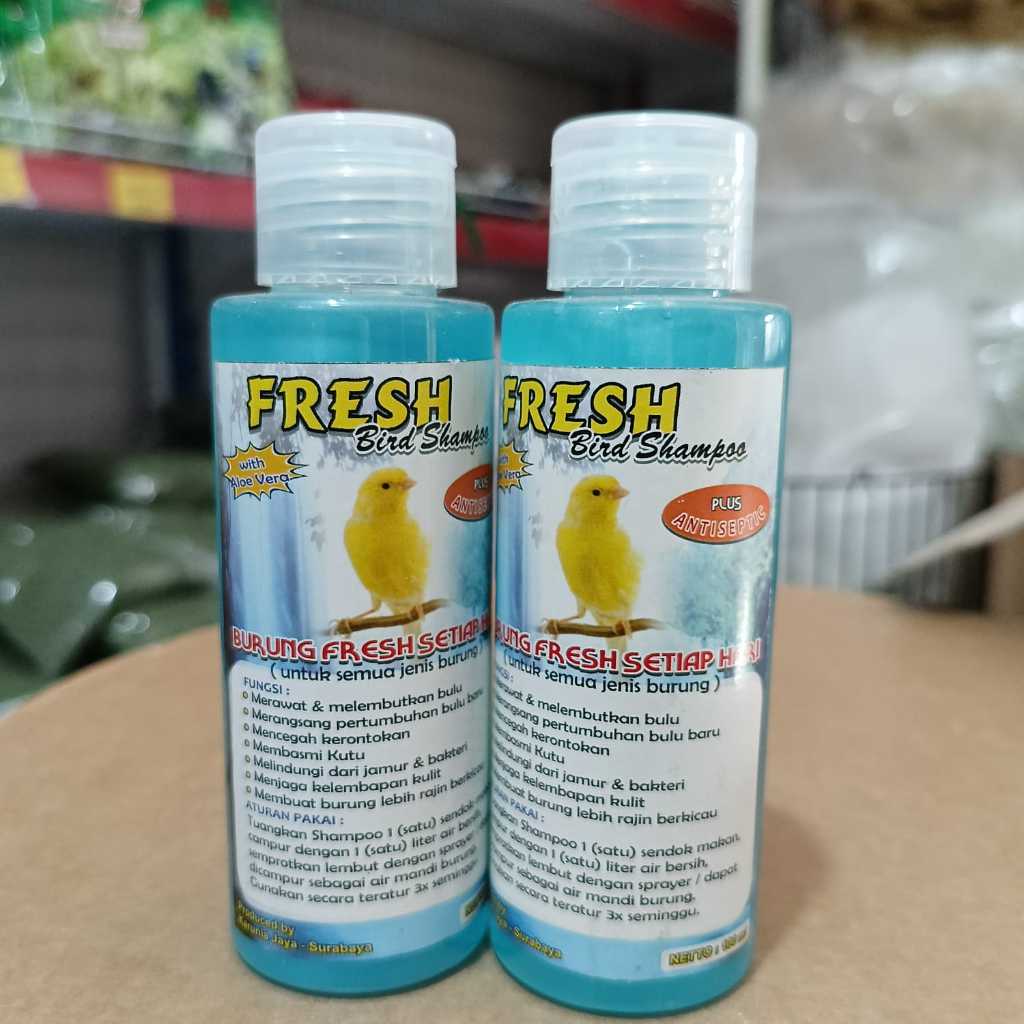 SAMPO FRESH SHAMPO BURUNG ANTI KUTU BURUNG KENARI BLACKTROTHROAT LOVEBIRD DAN SEMUA BURUNG KUTUAN