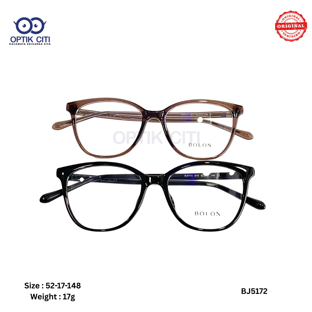 Frame Kacamata Cat Eye Wanita Original  Bolon BJ 5172