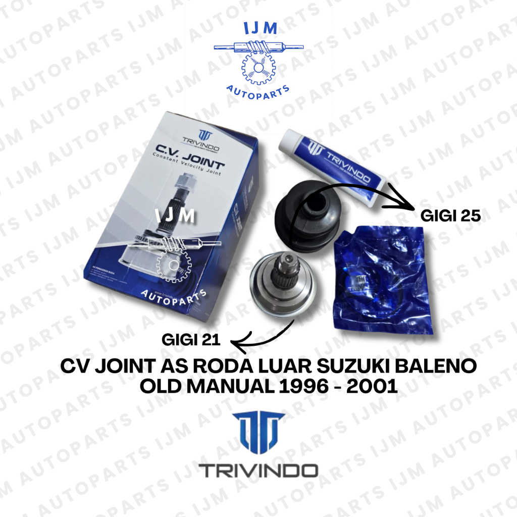 CV Joint As Roda Luar Suzuki Baleno Old Manual 1996 - 2001 Trivindo