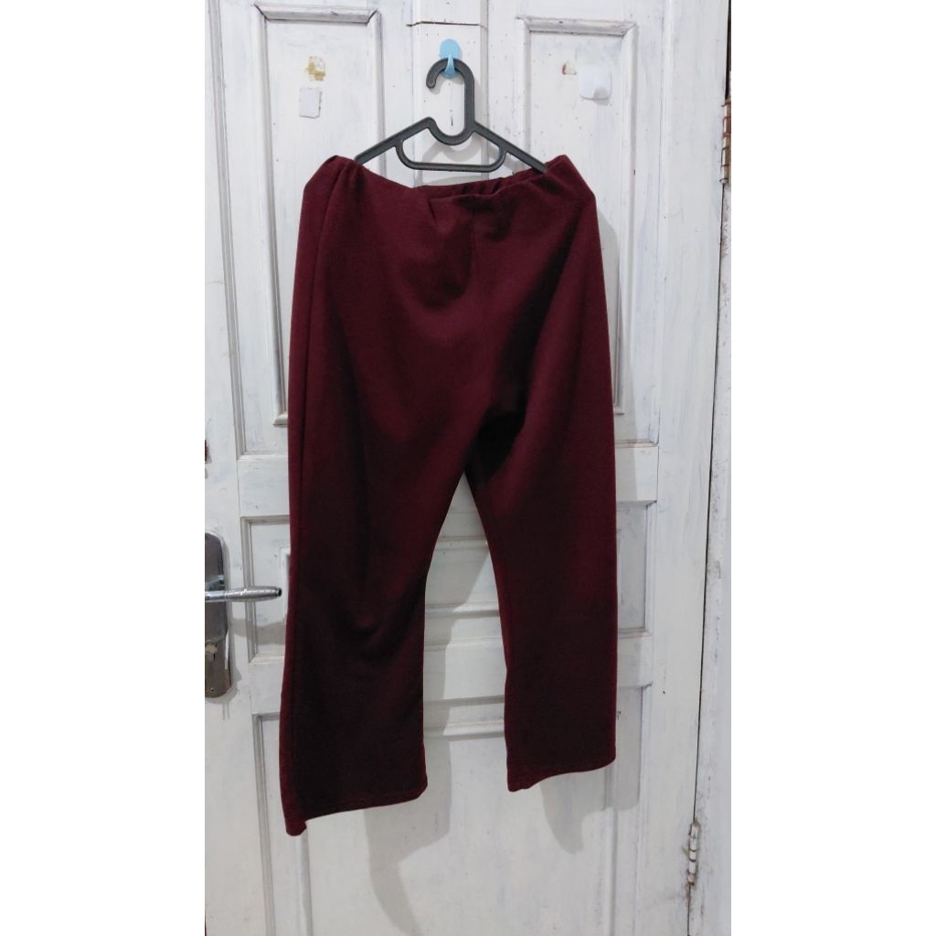 celana kulot merah maroon cb