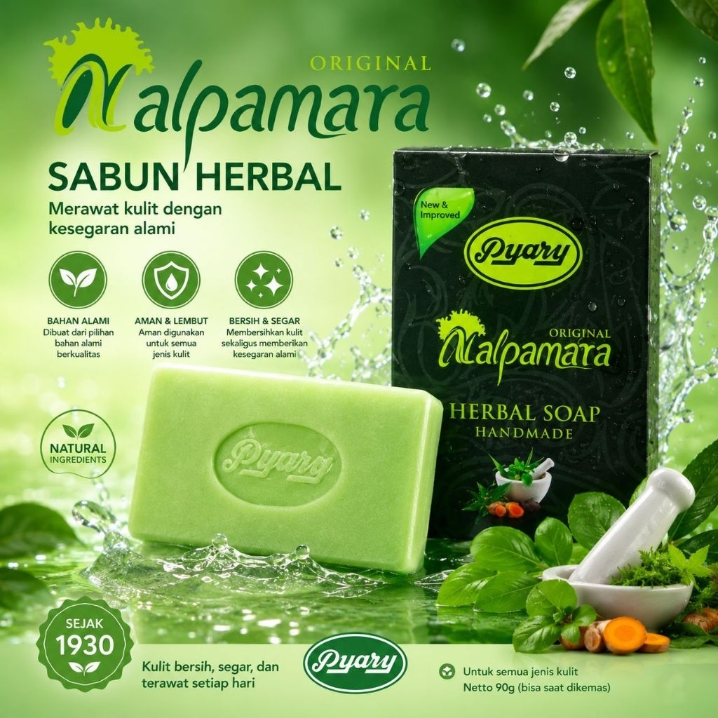 Sabun PYARY NALPAMARA Original Herbal Soap | sabun arab BPOM RI