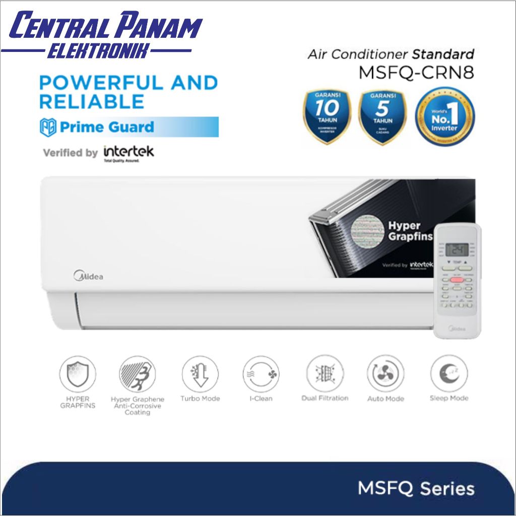 MIDEA AC Standard MSFQ-07CRN8 0.7PK Central Panam Elektronik