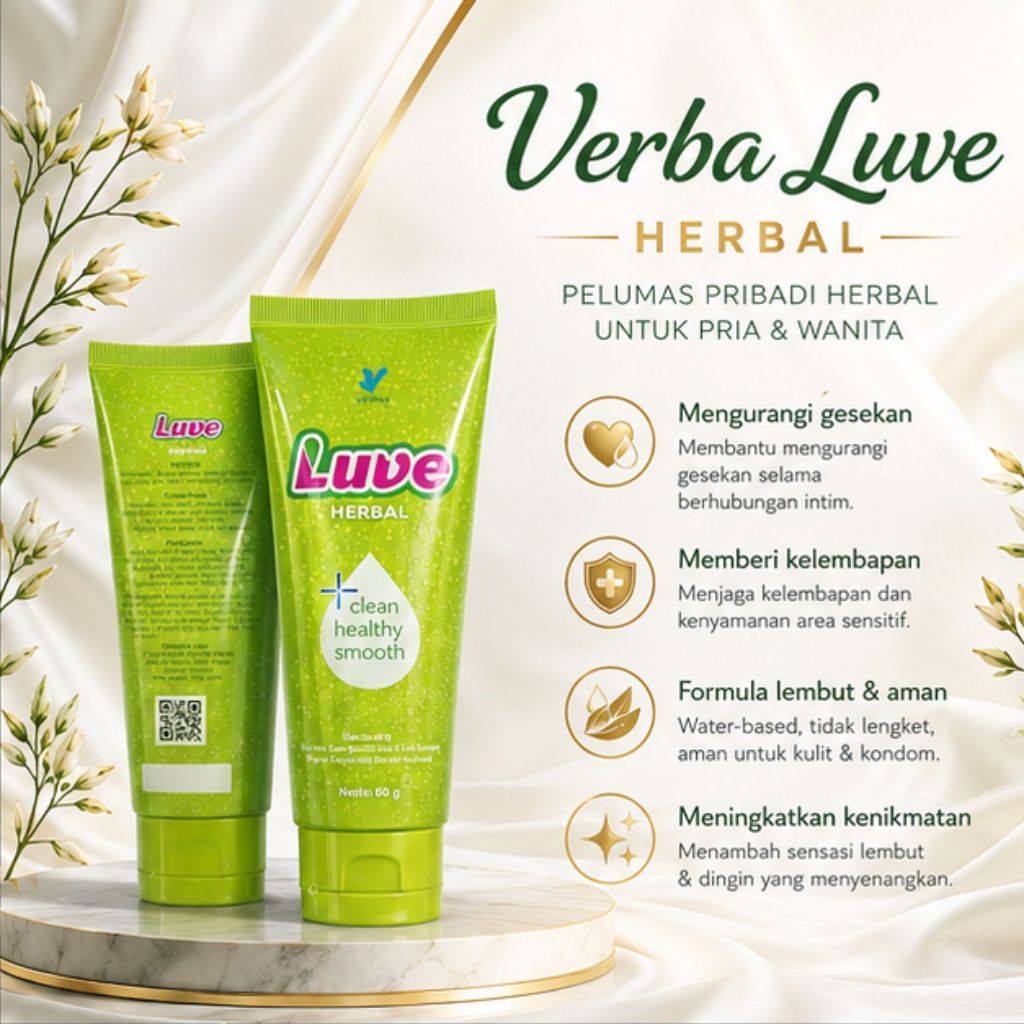 VERBA LUVE Pelumas Premium Smooth Comfort Formula Clean Gel 50ml