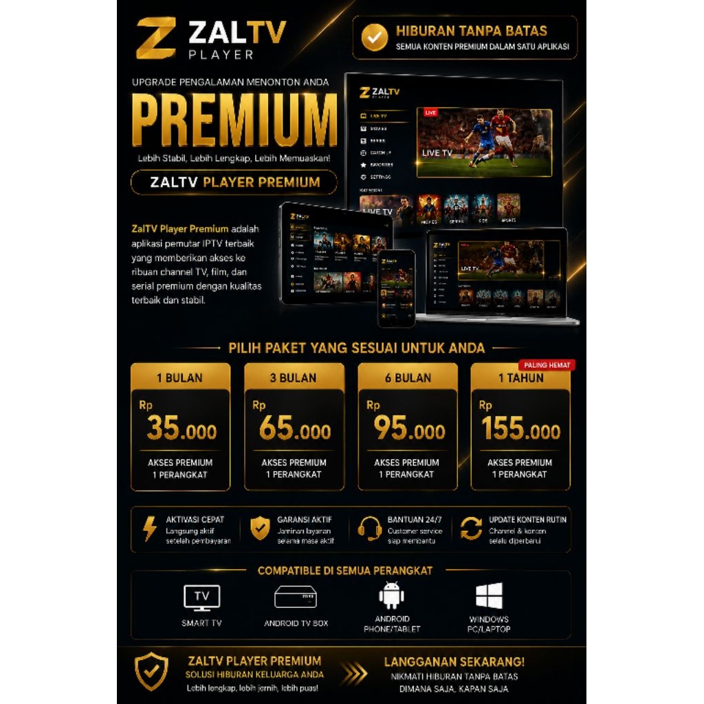 Nonton | siaran tv Lengkap | untuk stb_tv android_hp | iptv_zaltv premium