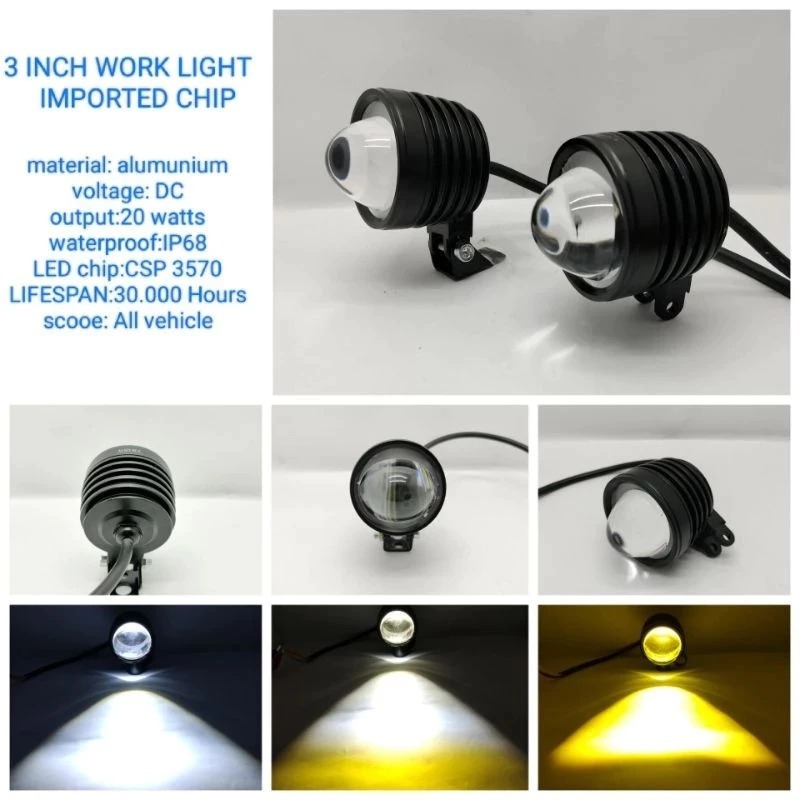 Lampu Tembak Motor Cut Off 2.5 Inch / Lampu LED
