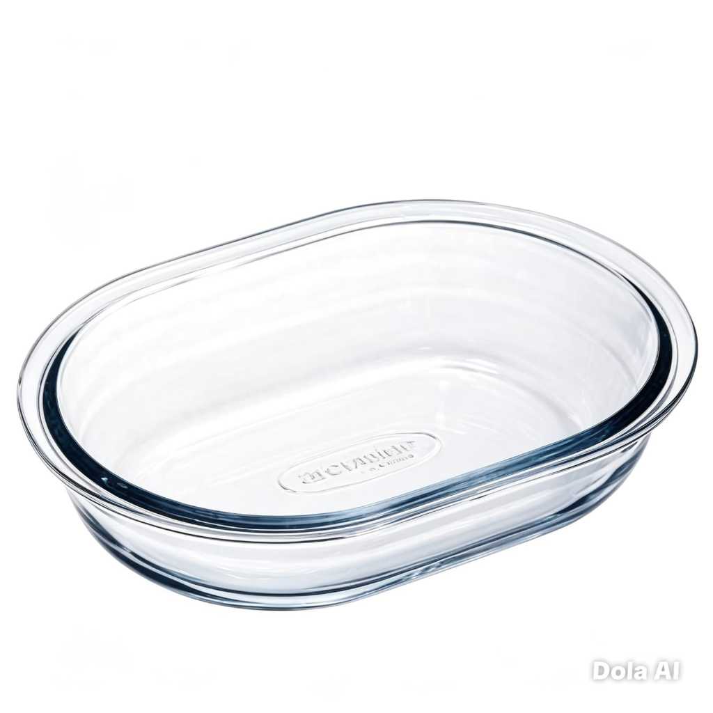 Arcuisine Loyang Kaca Oval 25x14 cm Tahan Panas Pyrex Pie Dish Borosilikat Oven