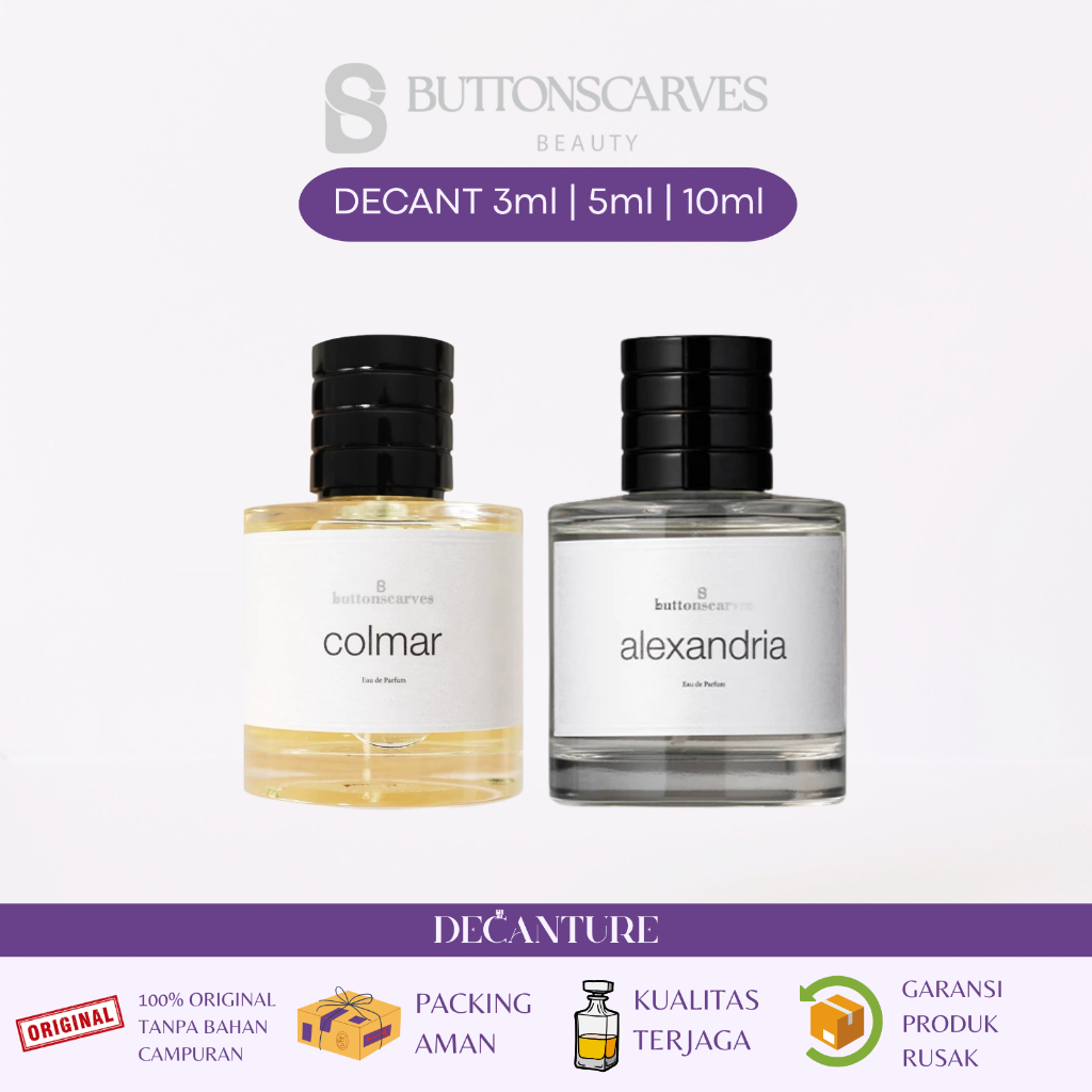 (DECANT) Parfum Buttonscarves Alexandria | Colmar Eau de Parfum 3ml/5ml/10ml