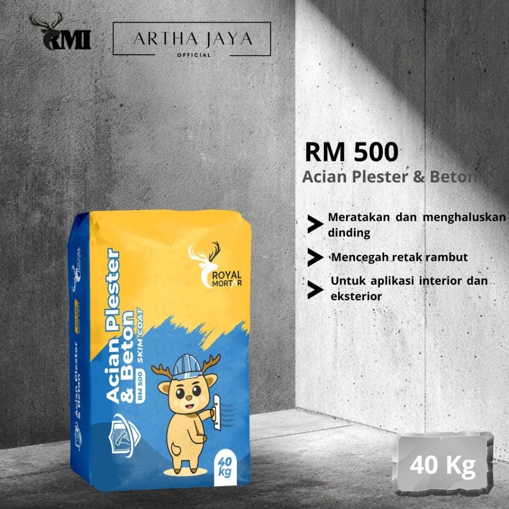 RM 500 | Acian Plester & Beton / Acian Abu | Royal Mortar | Semen Instan